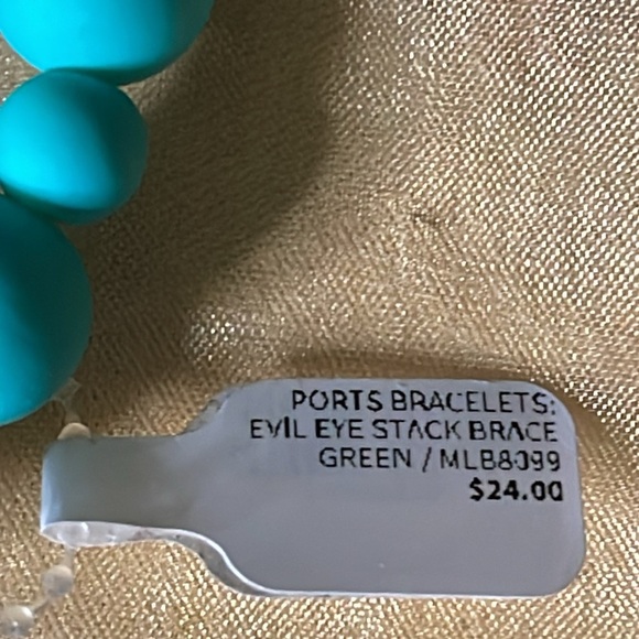 Evil eye and black/gold charm stack bracelets, 2 as pictured NWT - Picture 4 of 4